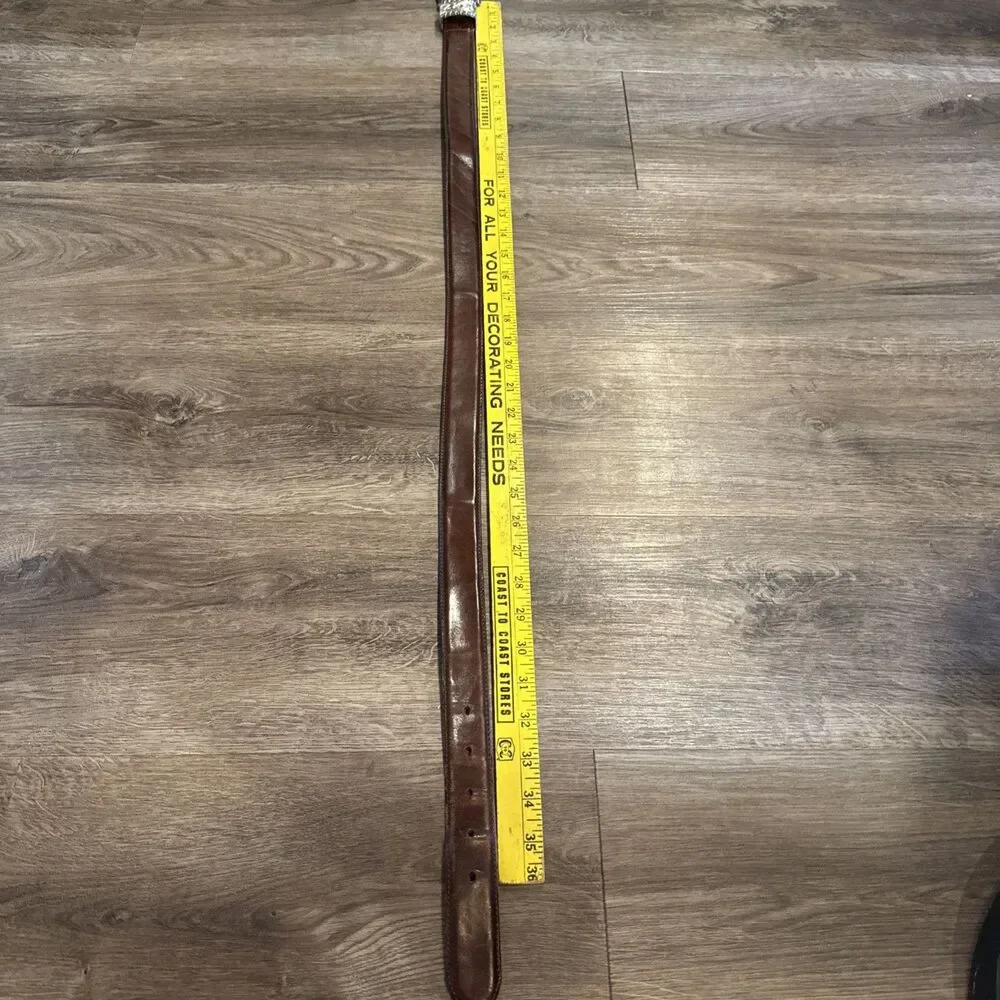 Vintage Brighton Brown Leather Belt Size L